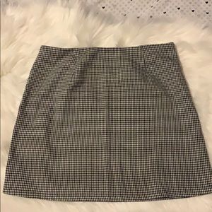 Houndstooth Mini Skirt